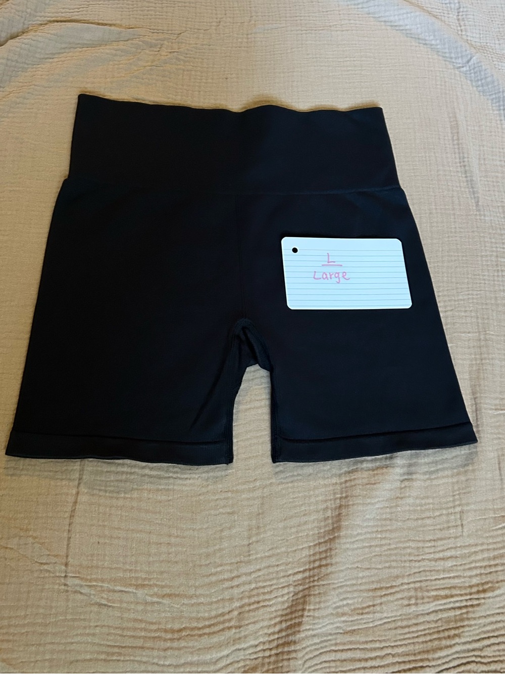 New Balance Black High-Waist Bike Shorts